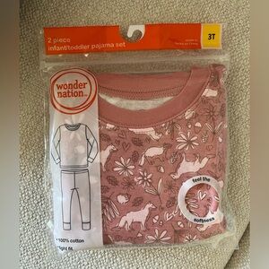 Wonder Nation Pink Toddler Pajama Set